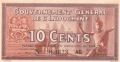 French Indochina 10 Cents, (1939)